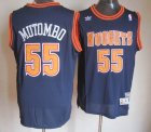 Denver Nuggets 55# Dikembe Mutombo Soul Swingman blue Jerseys