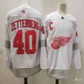 Adidas Deroit Red Wings #40 Henrik Zetterberg white nhl jerseys-PD