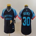 Youth National League #30 Paul Skenes Nike Navy 2024 MLB All-Star Game Limited Player Jersey 02