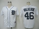 MLB Jerseys Detroit Tigers 46 Valverde White