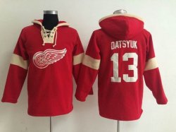 Detroit Red Wings Pavel Datsyuk #13 red Ice Hockey Hooded Sweatshirt