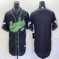 Nike Philadelphia Eagles blank black baseball jerseys Joint name-BD 04