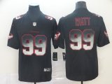 Nike Houston Texans Houston Texans #99 J.J. Watt black Color Rush Limited Jersey Fireworks version