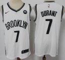 Nike Brooklyn Nets #7 Kevin Durant White NBA Jersey -S8