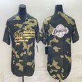 Los Angeles Dodgers Blank green camo majestic baseball Jerseys-BD