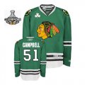 NHL Chicago Blackhawks #51 Brian Campbell Green Jersey