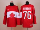 2014 NHL Canada team SUBBAN 76 red hockey jerseys