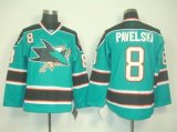 San Jose Sharks 8 PAVELSKI green Jerseys