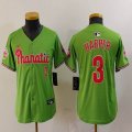 Youth Nike Philadelphia Phillies #3 Bryce Harper green majestic baseball jersey Joint name-BD