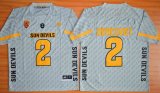 Arizona State Sun Devils Mike Bercovici 2 Desert Fuel NCAA Football Jersey - Grey