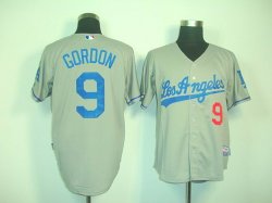 Los Angeles Dodgers #9 Dee Gordon Grey MLB Jersey