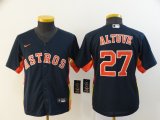 Youth Nike Houston Astros Jose Altuve 27# dark blue majestic baseball jerseys