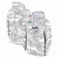 Minnesota Vikings Nike Arctic Camo 2024 Salute to Service Club Fleece Pullover Hoodie