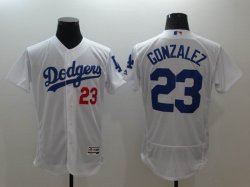 Los Angeles Dodgers Adrian Gonzalez 23# white Flexbase Authentic Collection Jersey