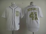 DETROIT TIGERS AUTHENTIC 41 MARTINEZ 2013 USMC HOME COOL BASE JERSEY