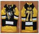 Adidas Pittsburgh Penguins #71 Evgeni Malkin Black NHL Jerseys A patch