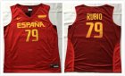 2016 Rio Olympics Spain ESPANA national team #79 Rubio red NBA basketball jersey