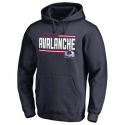 Men\'s Colorado Avalanche Fanatics Branded Navy Iconic Collection On Side Stripe Pullover Hoodie