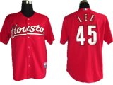 Houston Astros 45# LEE red MLB jersey