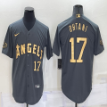 2022 MLB All-Star Nike Los Angeles Angels #17 Shohei Ohtani gray majestic baseball jerseys-BD 01