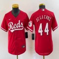 Youth Nike Cincinnati Reds #44 Elly De La Cruz red majestic baseball jerseys -BD 03