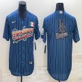 Los Angeles Dodgers blank blue green white red majestic baseball Jerseys-BD 06