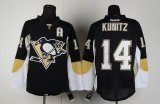 Reebok Pittsburgh Penguins 14 Kunitz Black Jersey A patch