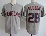 Cleveland Indians Cerrano #28 Kluber gray MLB baseball Jerseys