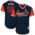 St.Louis Cardinals #50 Waino blue classic baseball Jerseys