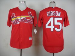 St Louis Cardinals 45 Bob Gibson red mlb jersey