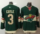 Adidas Minnesota Wild #3 Charlie Coyle green Ice hockey jersey