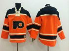 Philadelphia Flyers blank Orange Ice Hockey Hooded Sweatshirt