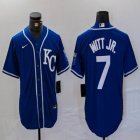 Nike Kansas City Royals #7 Bobby Witt Jr. white majestic baseball jerseys -BD 05