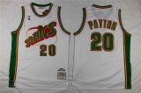 2016 Seattle SuperSonics #20 Gary Payton white throwback NBA Jerseys