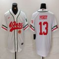 Nike San Francisco 49ers #13 Brock Purdy white baseball jerseys Joint name-BD 02