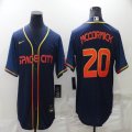 Nike Houston Astros #20 Chas Mccormick Navy baseball jerseys city version