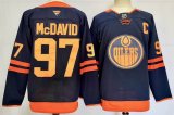 Edmonton Oilers Connor Mcdavid #97 dark blue Ice Hockey jerseys-PD