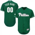 Custom Philadelphia Phillies green Flexbase Authentic Collection Jersey