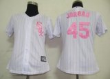 Chicago White Sox 45 Jordan White MLB Women Jerseys