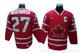 Team Canada #27 Scott Niedermaye Red nhl Jersey