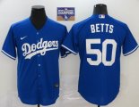 Nike Los Angeles Dodgers Mookie Betts blue majestic baseball Jersey