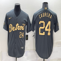 2022 MLB All-Star Nike Detroit Tigers #24 Miguel Cabrera gray majestic baseball jerseys-BD 01