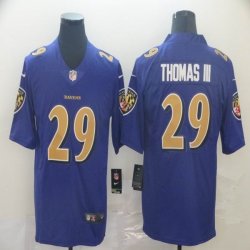 Baltimore Ravens #29 Earl Thomas III purple gold Nike Color Rush Limited Jersey