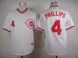 Cincinnati Reds Brandon Phillips 4# white baseball jerseys