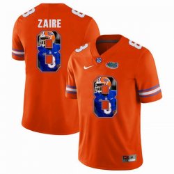 Custom Florida Gators #8 Malik Zaire orange fashion college football jersey