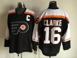 Philadelphia Flyers Bobby Clarke 16# black CCM throwback hockey jerseys