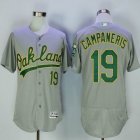 Oakland Athletics #19 Bert Campaneris Gray Flexbase Authentic Collection Jersey