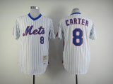 MLB Jerseys New York Mets 8 CARTER throwback white stripe mlb jersey