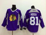 2014 new reebok Marian Hossa 81 purple Chicago Blackhawks nhl Jerseys