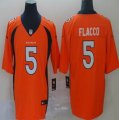 Nike Denver Broncos #5 Joe Flacco orange Color Rush Limited Jersey